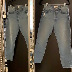 Le Original Ripped High Waist Crop Jeans | Size 27
